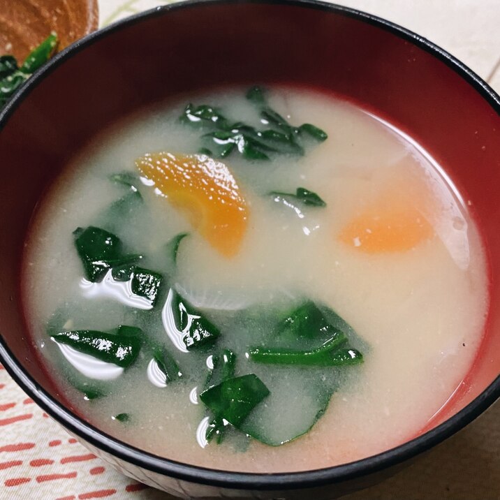 ꕥほうれん草と玉ねぎの味噌汁ꕥ